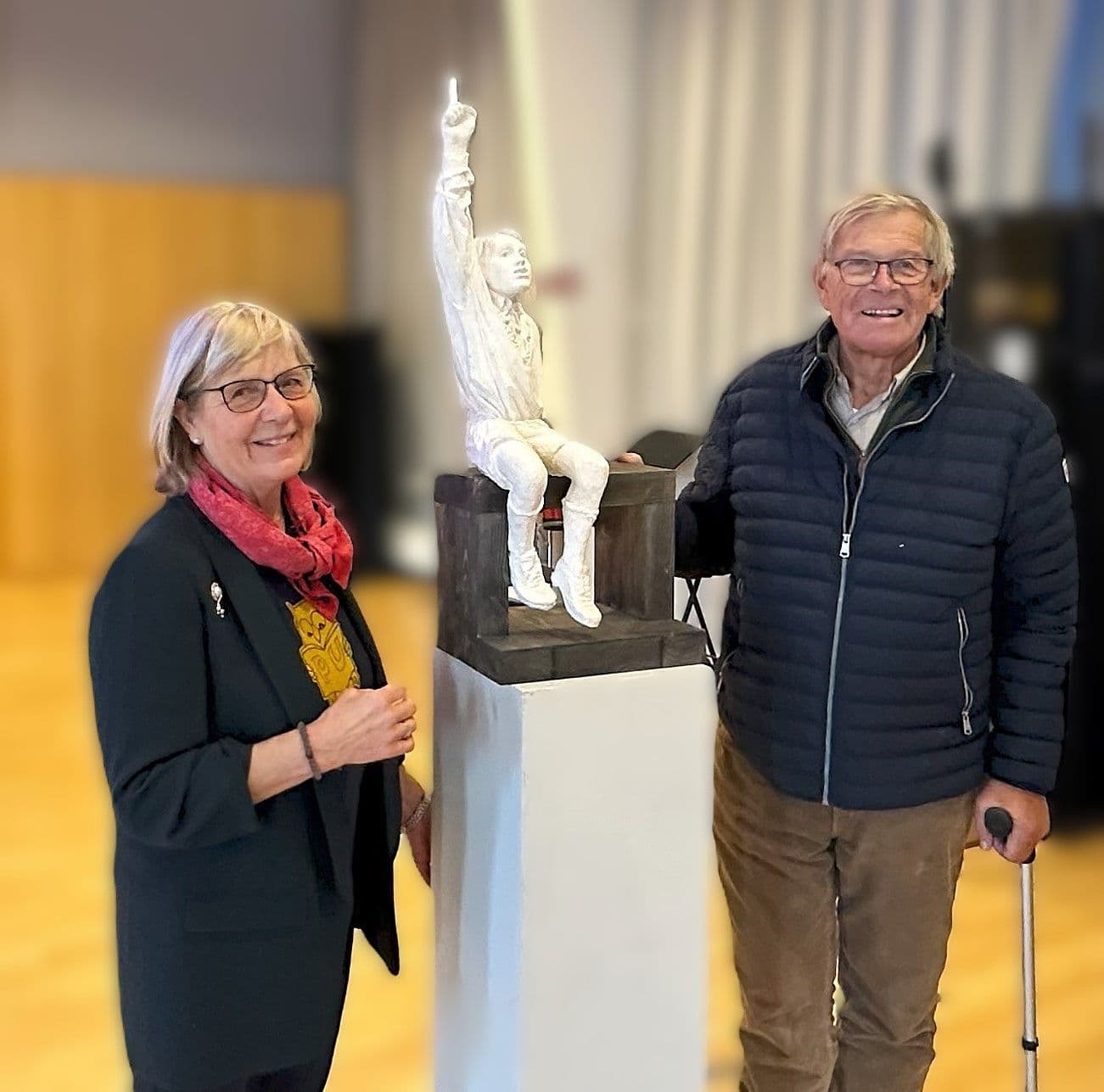 Ellen Hovde. leder i Pensjonistuniversitetet og prosjektleder Petter Børde