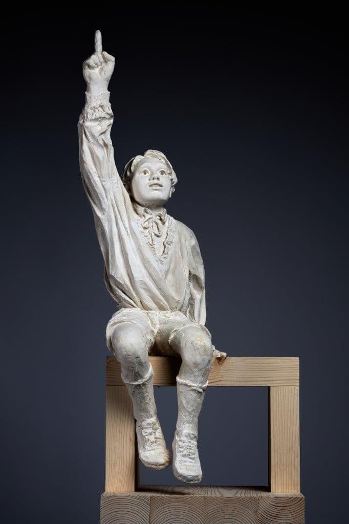 Modell av Alf Prøysen skulpturen