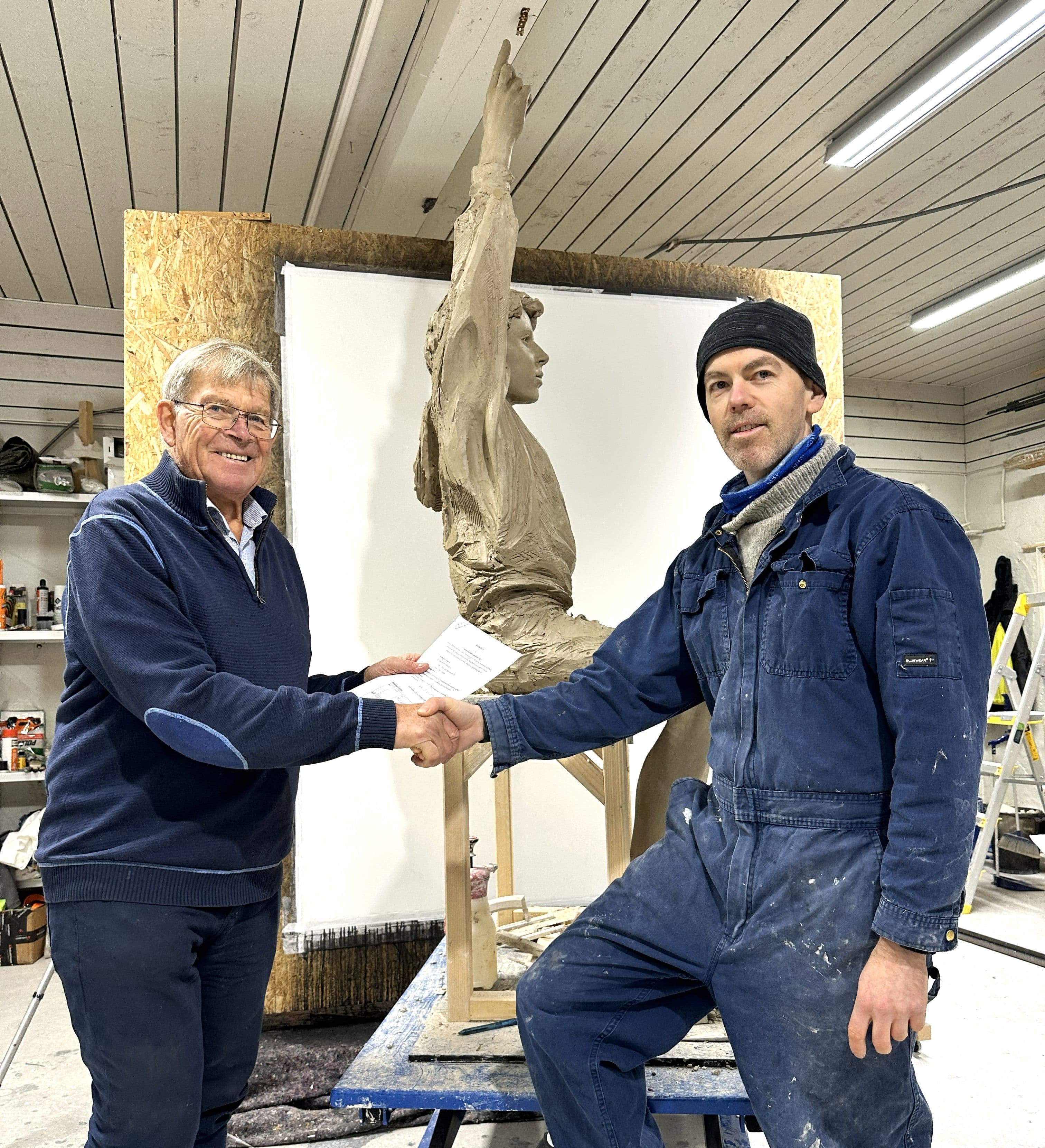 Signering; Ny fase fra modellering til støping i bronse